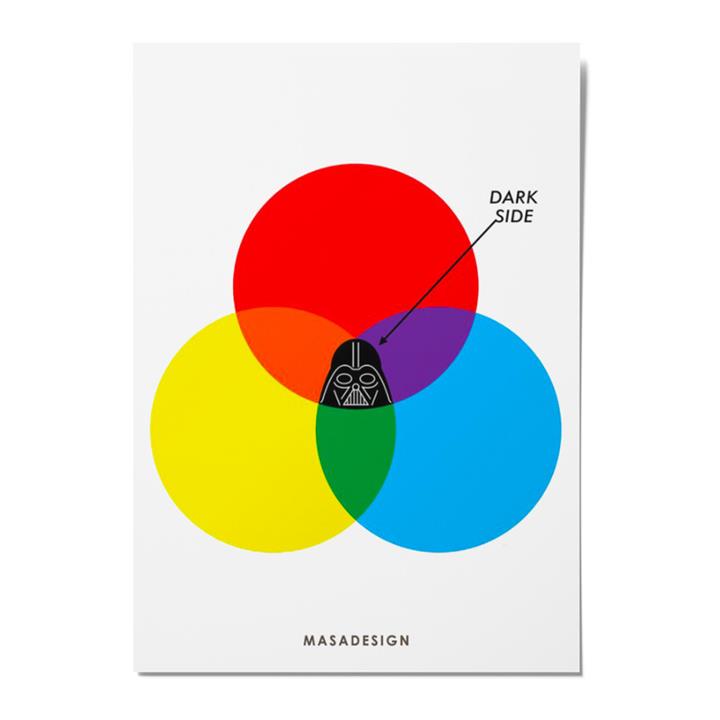 کارت پستال ماسا دیزاین طرح RGB مدل POSH008